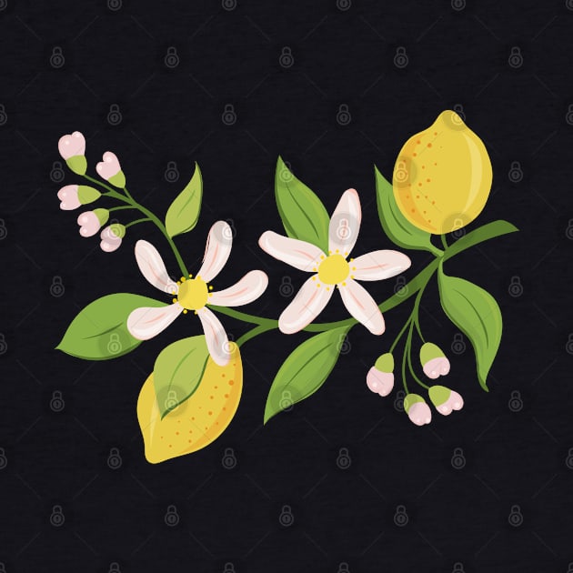 Blooming lemon branch by Catdog